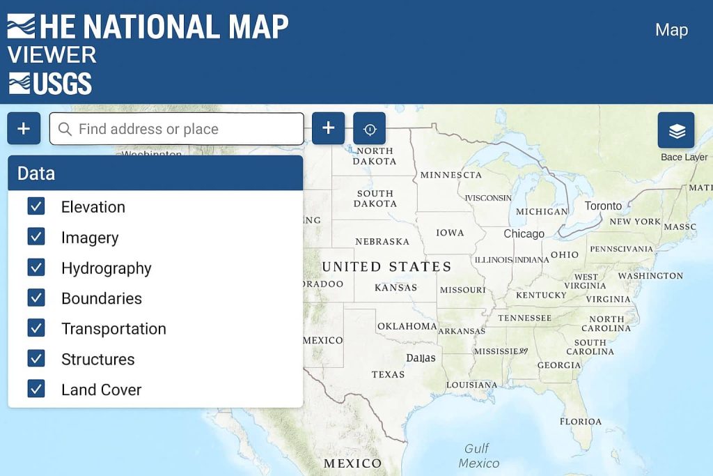 USGS National Map Viewer