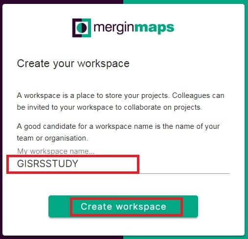 Create Mergin Maps workspace