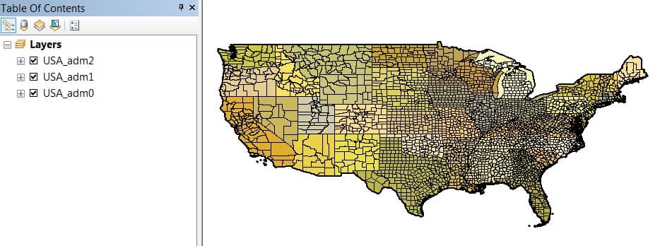 add usa shapefile data arcgis