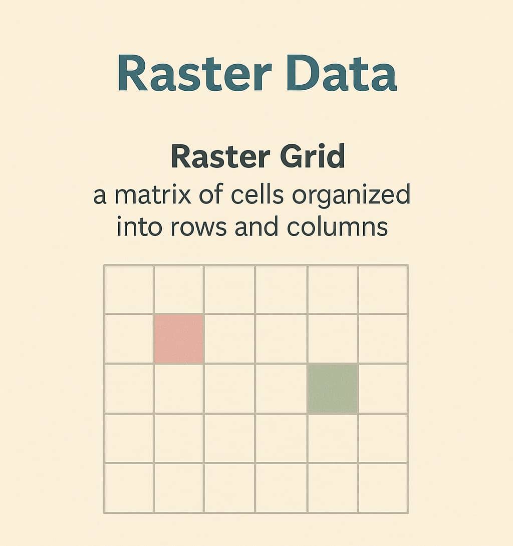 Raster grid: rows and columns