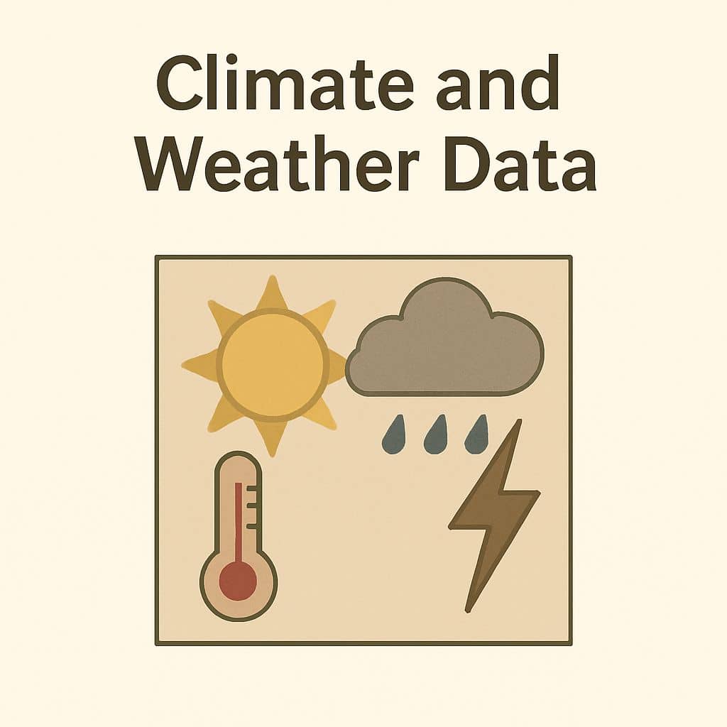 Climate and weather data