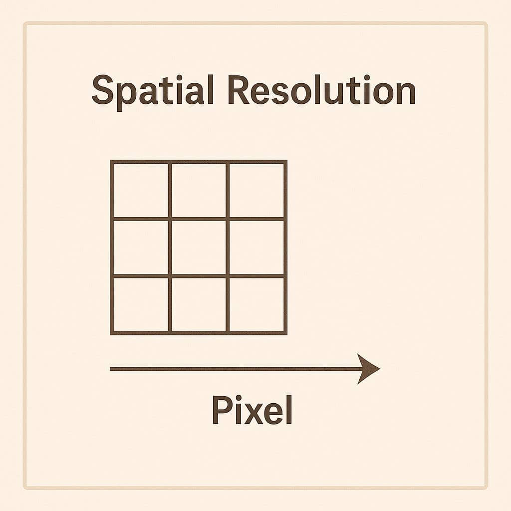Spatial resolution in Raster