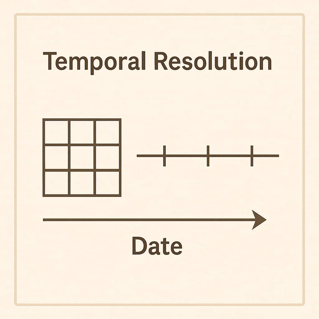 Temporal resolution in Raster
