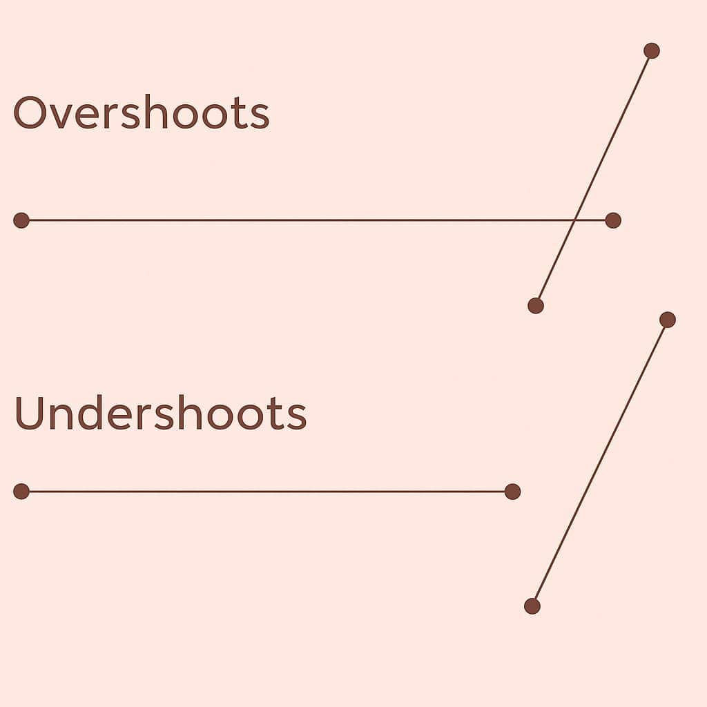 Overshoots and Undershoots error in vector data
